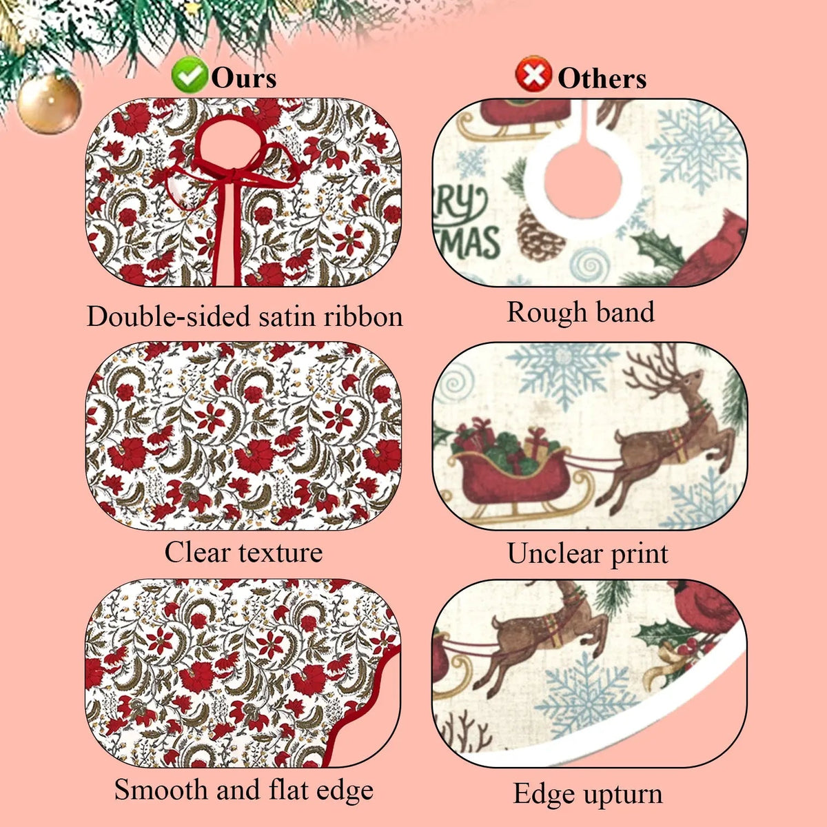 Prune Red Tree Skirt