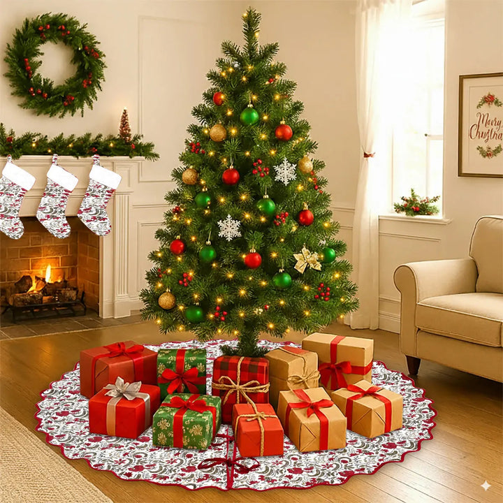 Prune Red Tree Skirt
