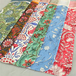 FABRICSG Multicolor Colorful Printed Block Print Bright Color Hand Made Hanging Christmas Stockings for Christmas Tree Decor and Gifts for Children and Family, Gift for her, gifts