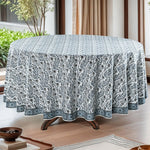 Baby Blue Eyes Round Tablecloth