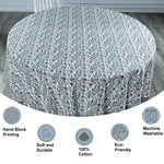 Baby Blue Eyes Round Tablecloth