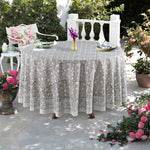 Taupe Gad Round Tablecloth