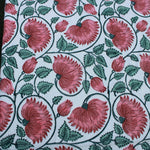 Coral and Turquoise Green Tablecloth