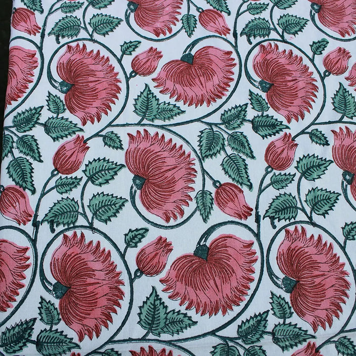 Coral &amp; Turquoise Green Rectangle Tablecloth