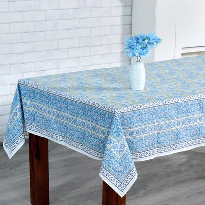 Asparagus Green Gadd Square Tablecloth - handmade cotton tablecloth by FabricSG