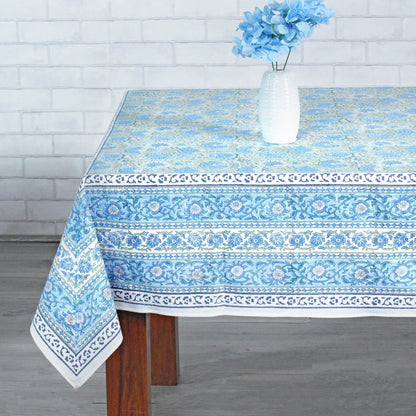 Asparagus Green Gadd Square Tablecloth - handmade cotton tablecloth by FabricSG