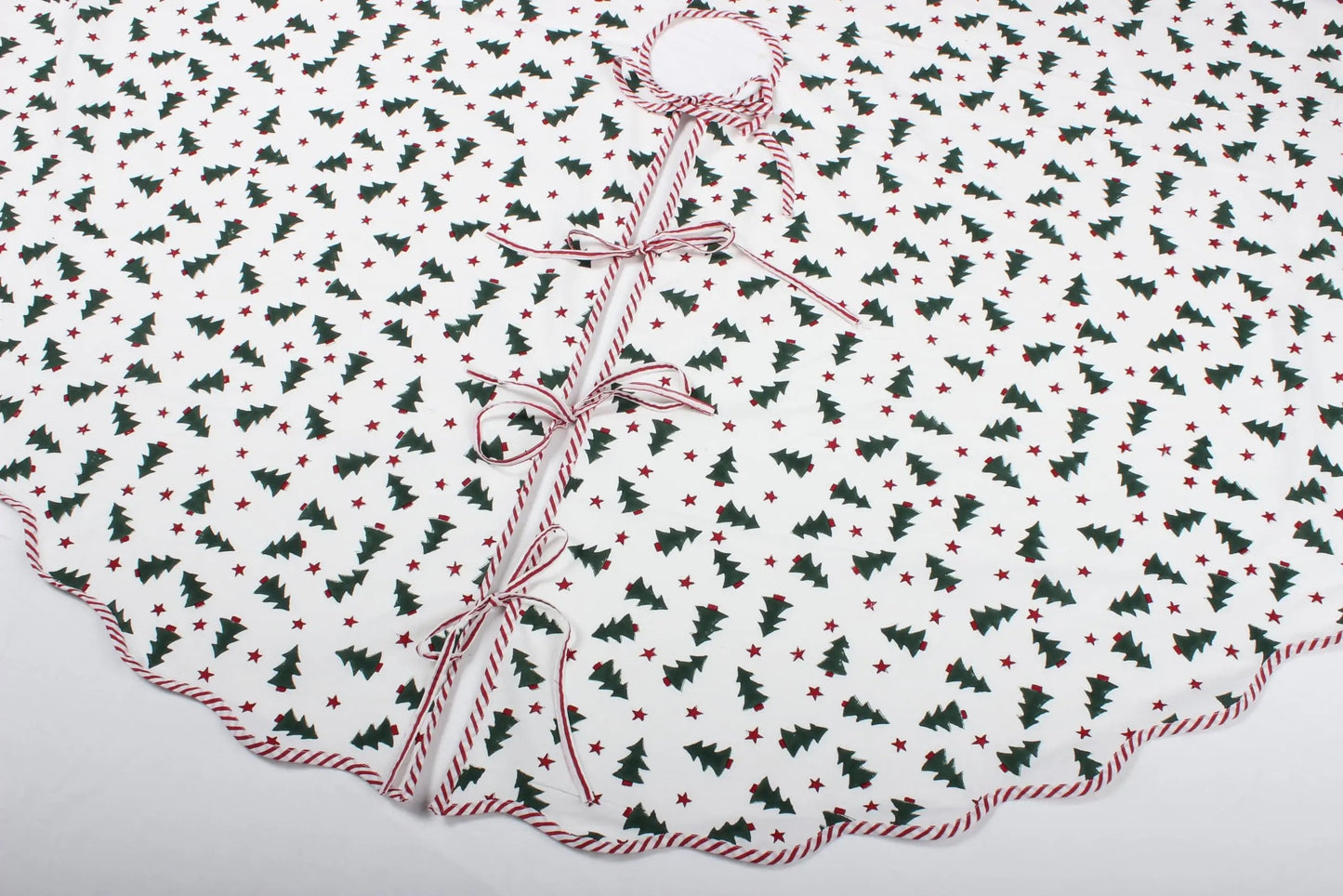 Christmas Green And Red Tree Skirt