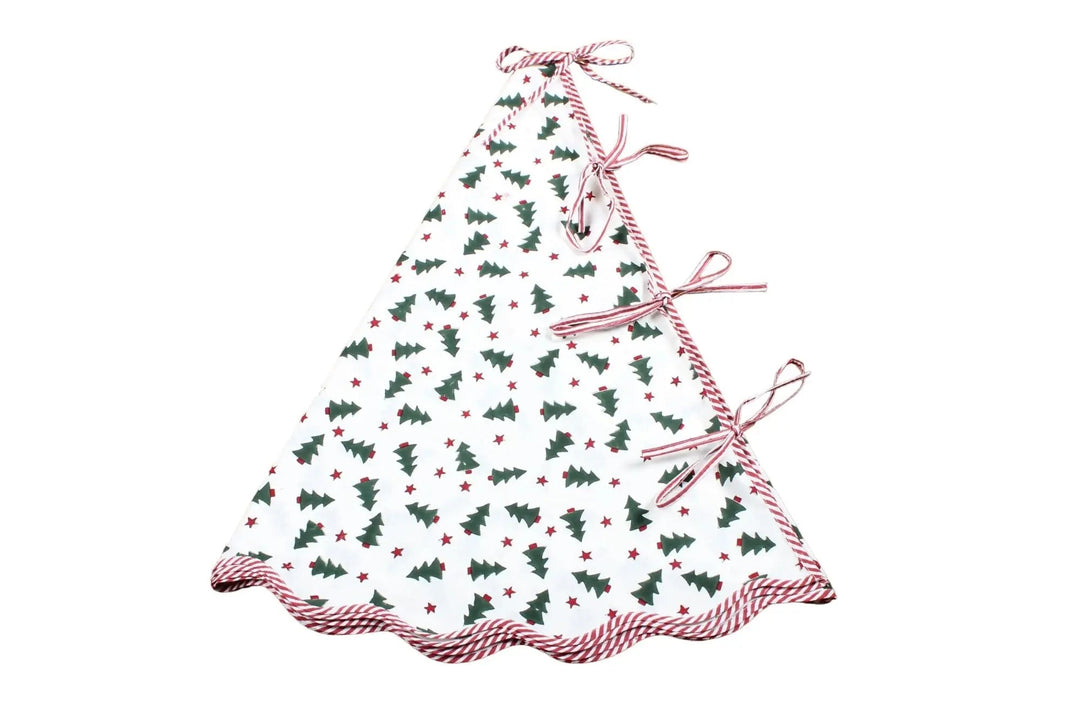 Christmas Green And Red Tree Skirt