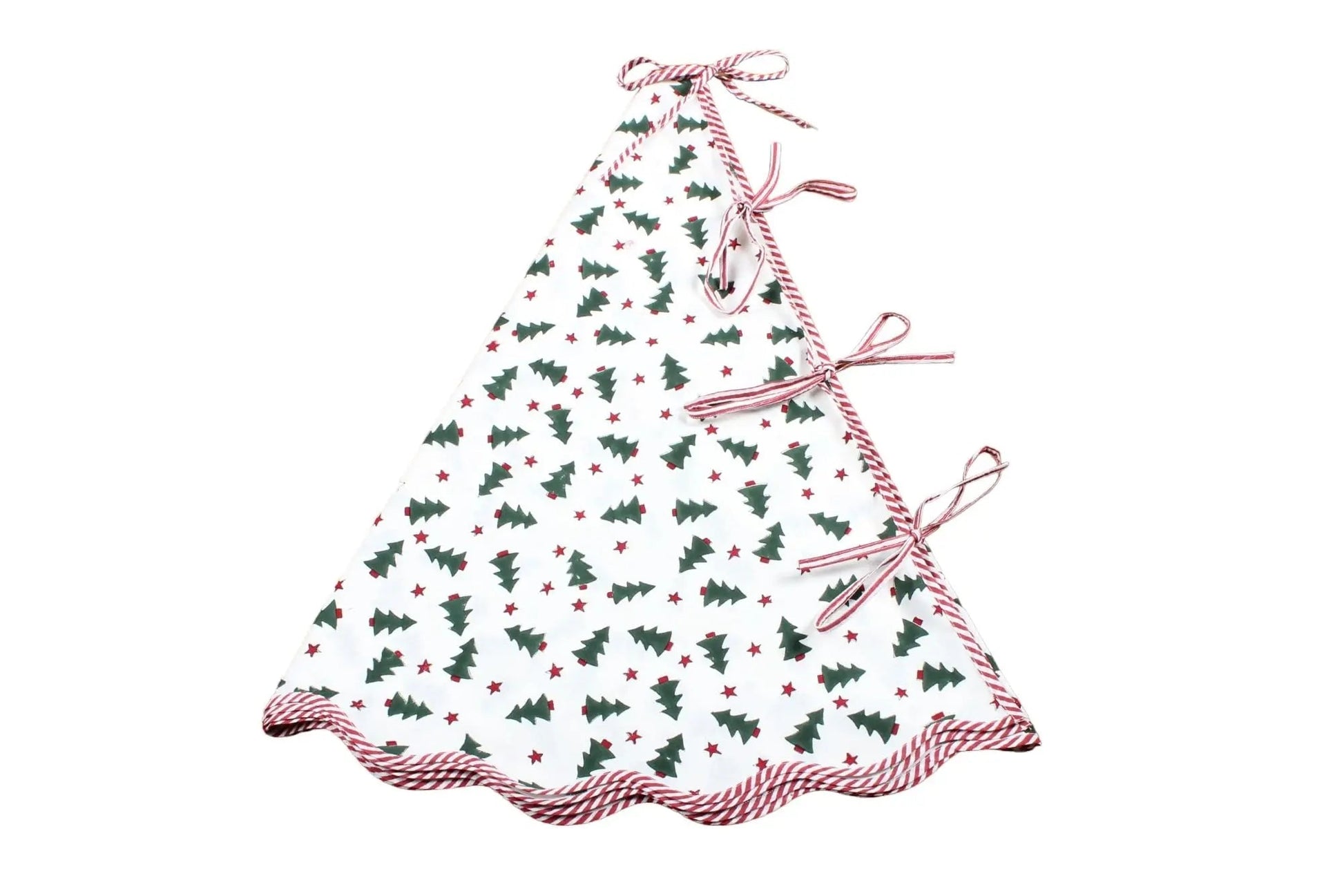 Christmas Green And Red Tree Skirt