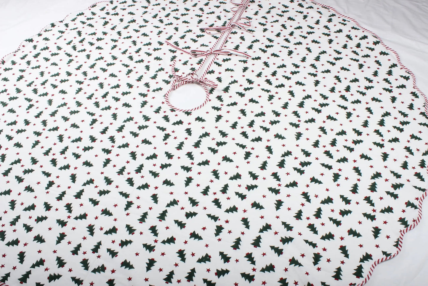 Christmas Green And Red Tree Skirt