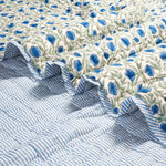 Comforter Throw Blanket Hand Block Printed 100% Cotton Quilt