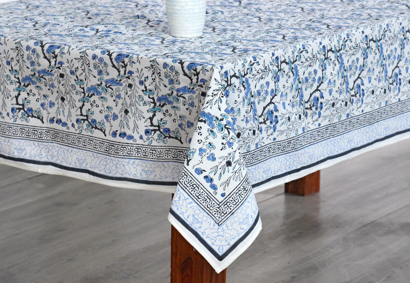 Spruce, Carolina and Powder Blue Tablecloth