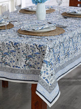 Spruce, Carolina and Powder Blue Tablecloth