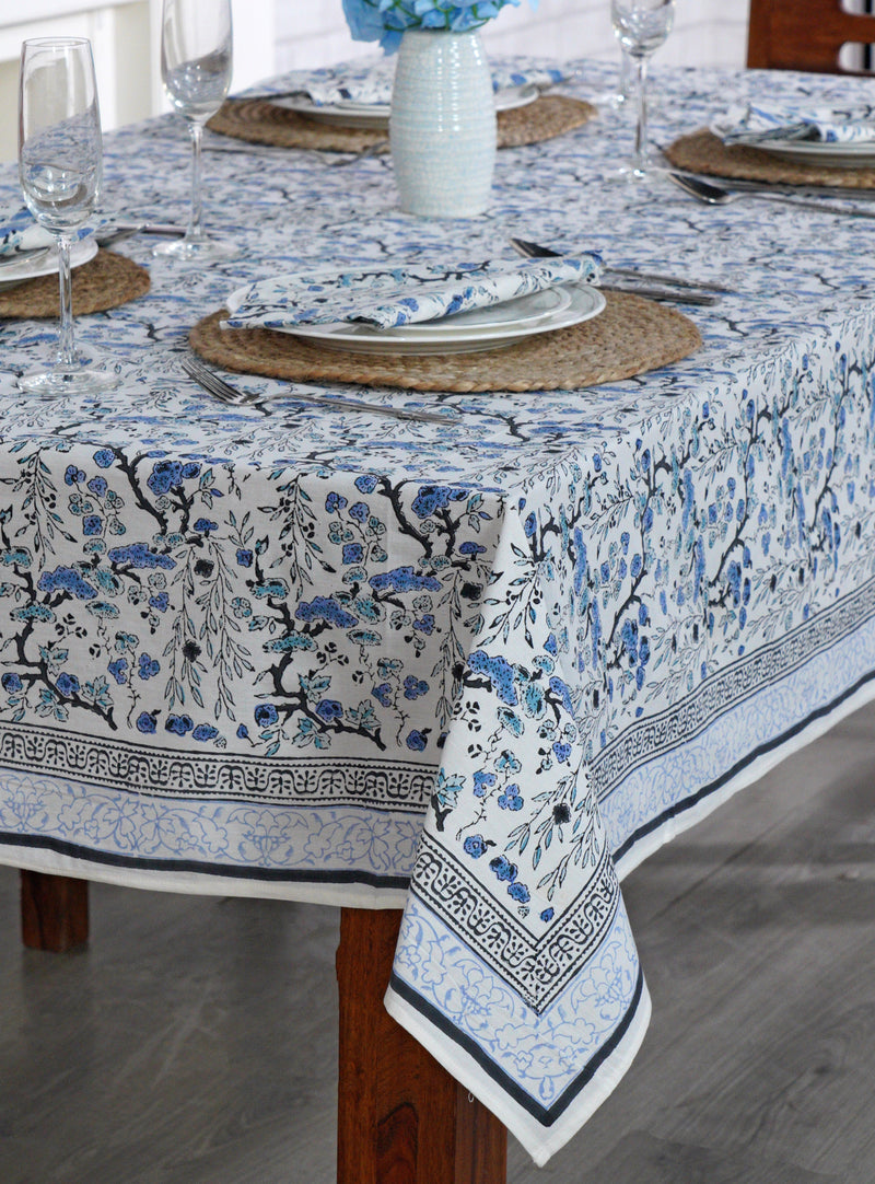 Spruce, Carolina and Powder Blue Tablecloth