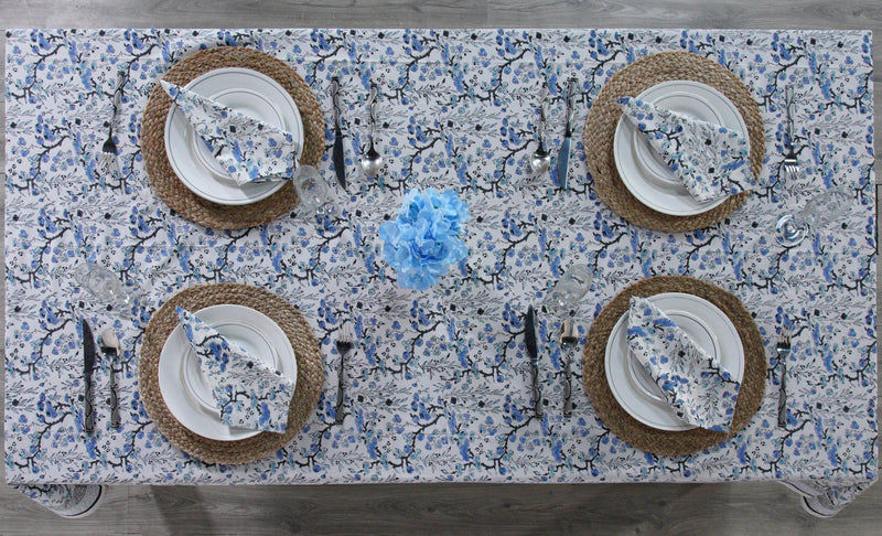 Spruce, Carolina and Powder Blue Tablecloth