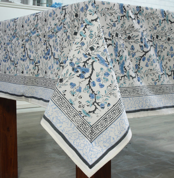 Spruce, Carolina and Powder Blue Tablecloth