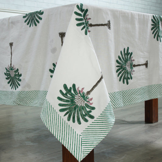 Green Palm Tree Tablecloth