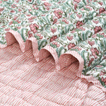 Comforter Throw Blanket Hand Block Printed 100% Cotton Quilt