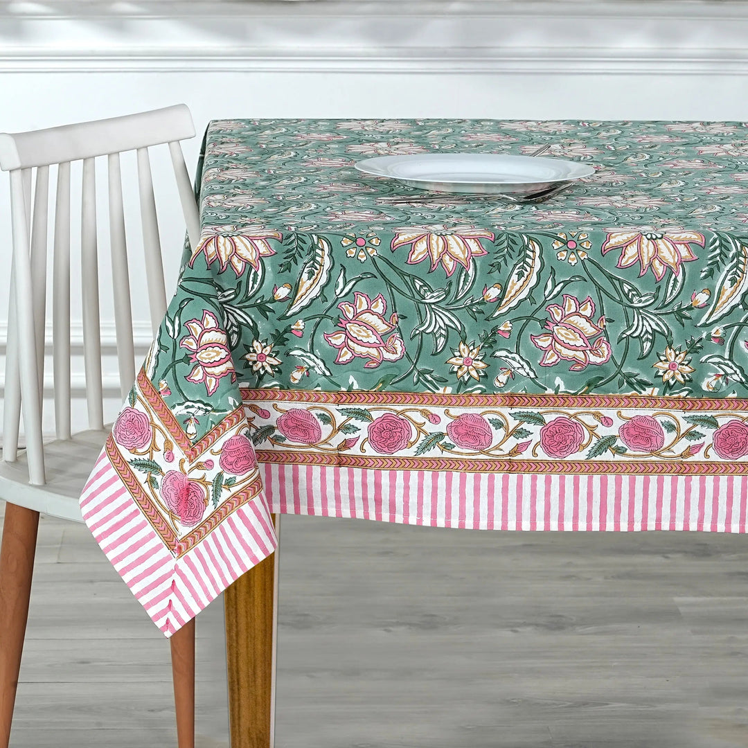 Viridian Green Rectangle Tablecloth