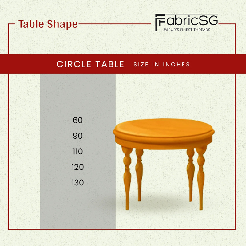 Green Stripe, Green Scallops Piping Round Tablecloth