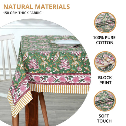 Hunter Green Square Tablecloth