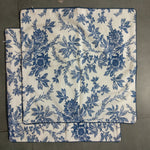 Incremental Blue and White Hand Printed Cotton Cloth