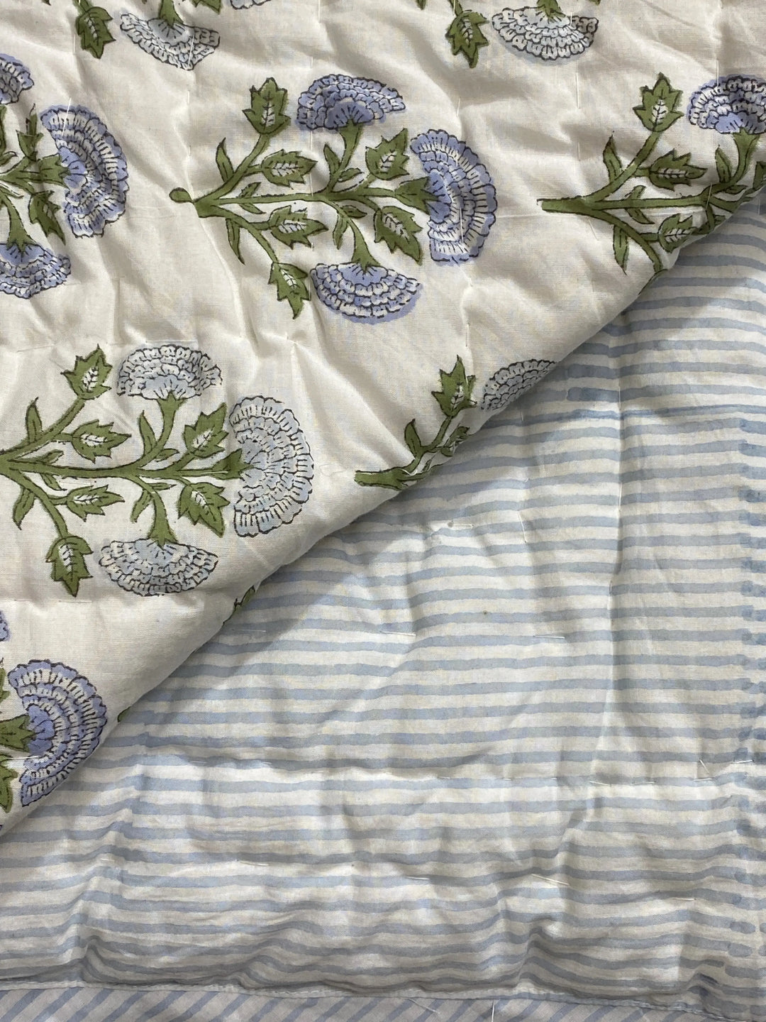 Mughal Buta Blue Quilt