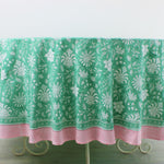 Mint Green Round Tablecloth