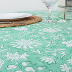 Mint Green Round Tablecloth