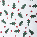 Indian Floral Hand Block Print Piping Scallops Cotton Cloth Christmas Tree Skirt, Farmhouse Outdoor Home House Christmas Decor, Unique, Gift for her, gifts