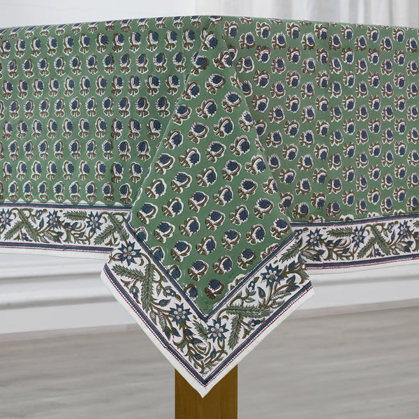 Basil Green Tablecloth