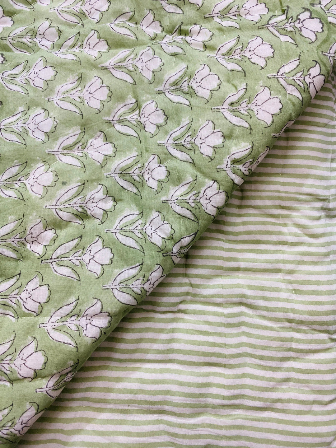 Verdant Floral Quilt