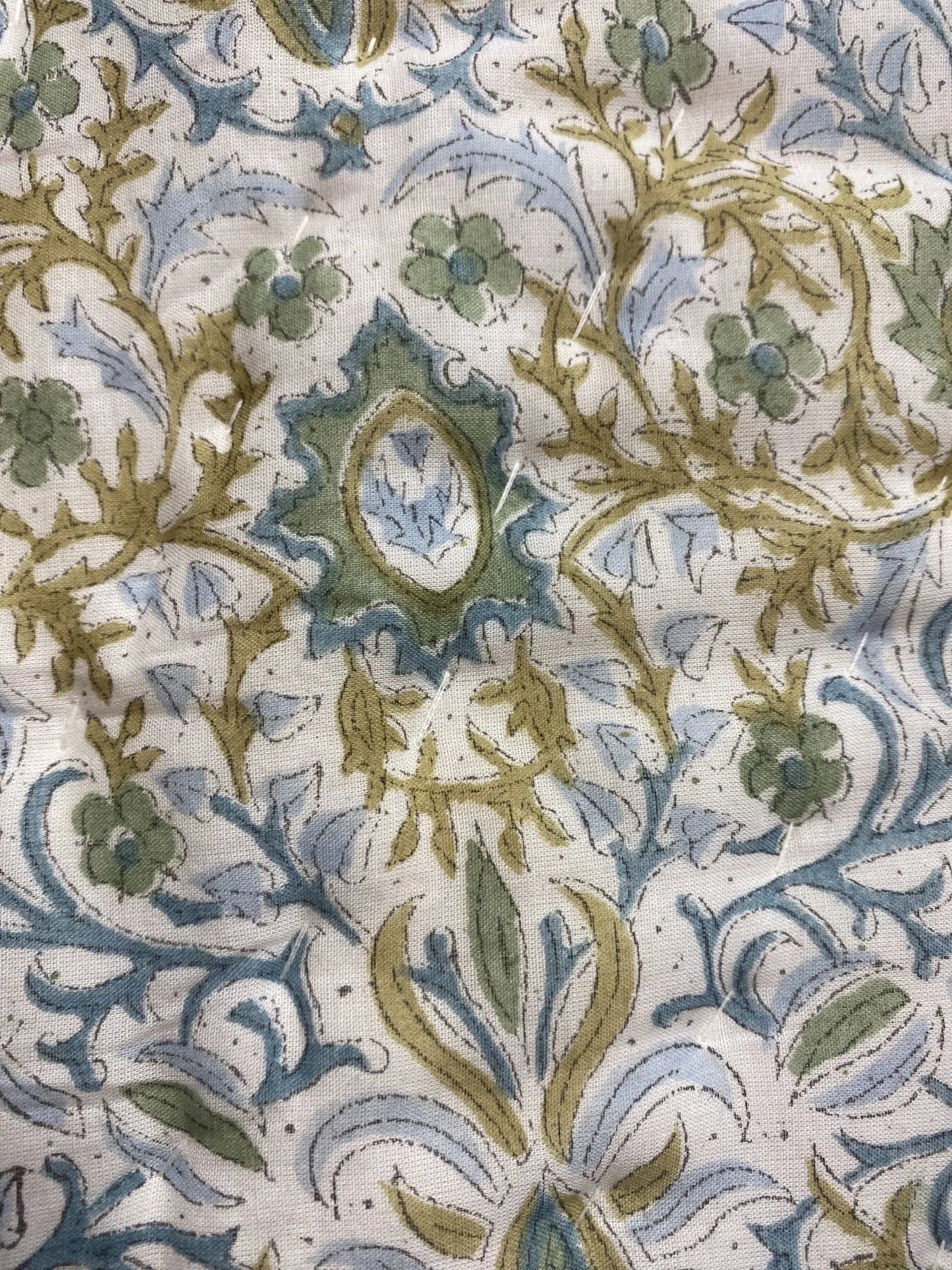Indigo Floral Quilt