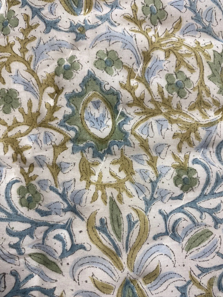 Indigo Floral Quilt