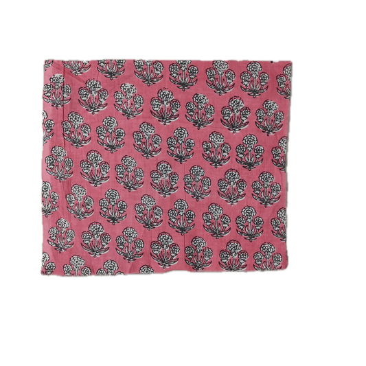 Hand Block Printed Cotton Embroidered Napkins | Block Print Sample