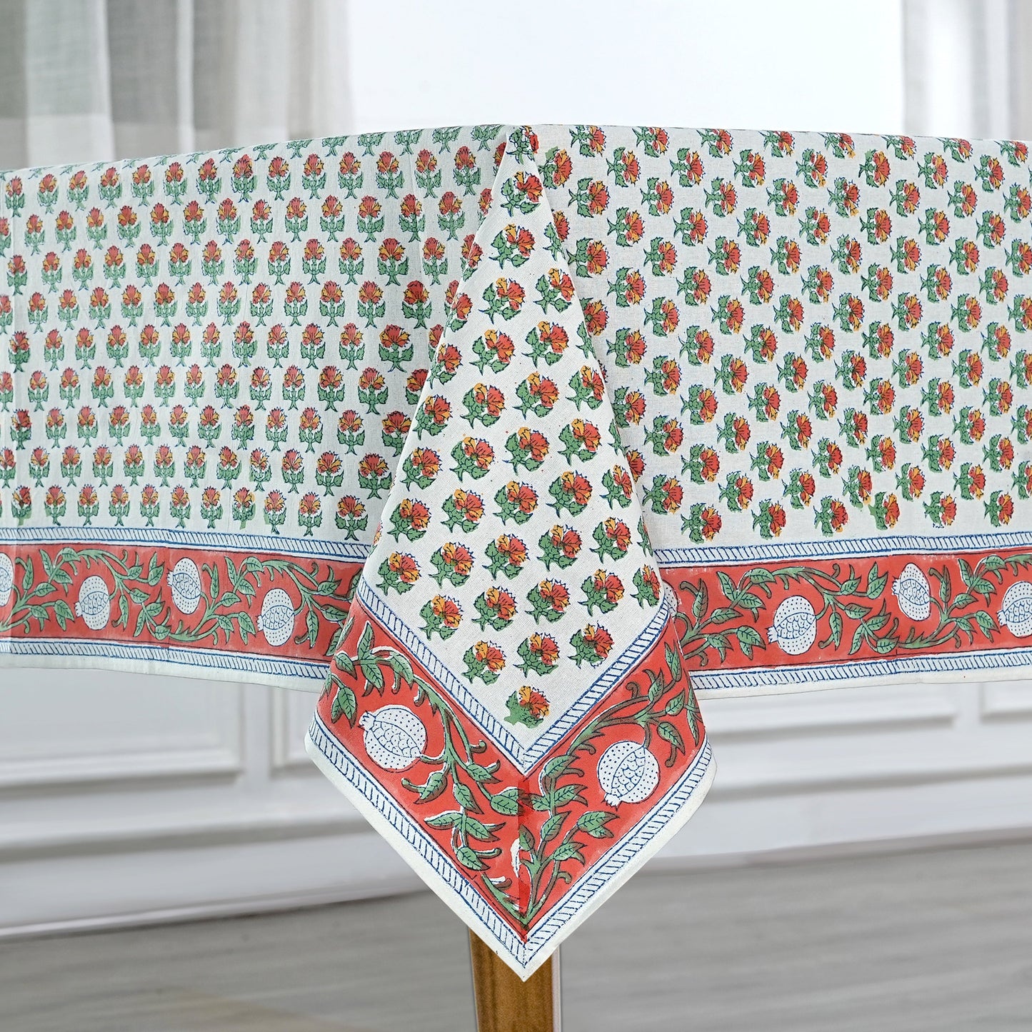 Mecca Orange and Green Tablecloth