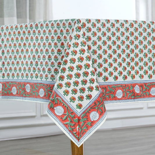 Mecca Orange and Green Tablecloth