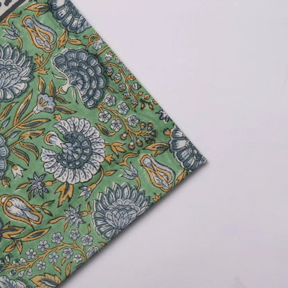 Asparagus Border Napkins - handmade cotton napkin set by FabricSG
