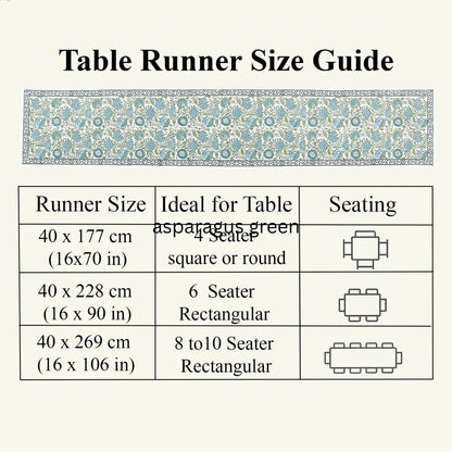 Asparagus Green Table Runner