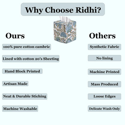 Comparison chart highlighting features of 'Ours' product versus 'Others' on a white background.