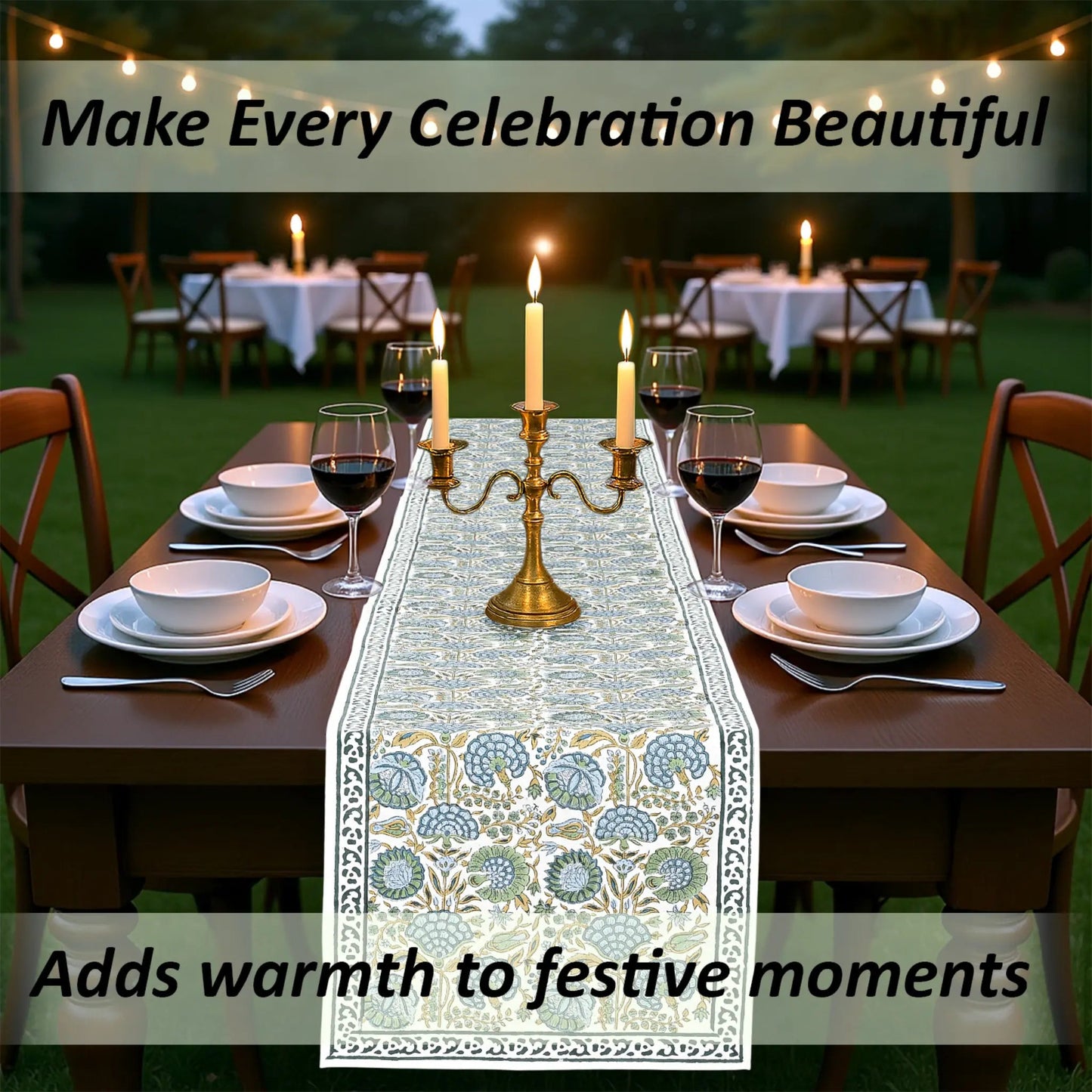 Asparagus Green Table Runner