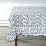Baby Blue Eyes with Scallop Piping Tablecloth