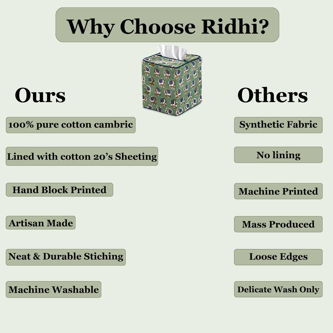 Comparison chart of &