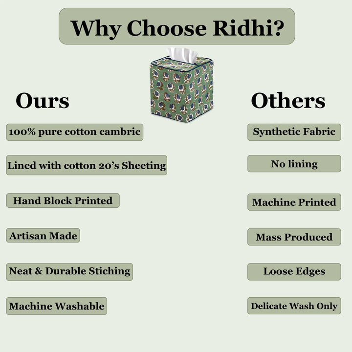 Comparison chart of &