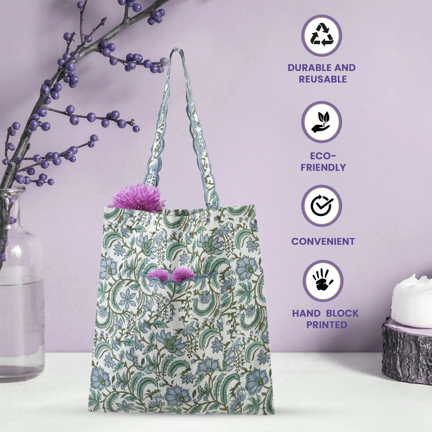Columbia Blue Tote Bag