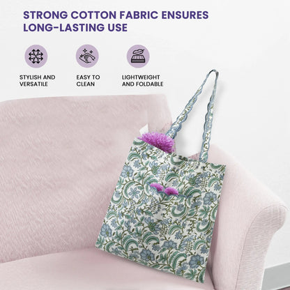 Columbia Blue Tote Bag
