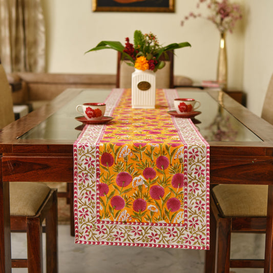 Tangerine Orange Bubblegum Pink Table Runners