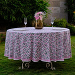Water melon Pink Round Tablecloth