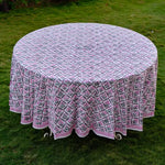 Water melon Pink Round Tablecloth