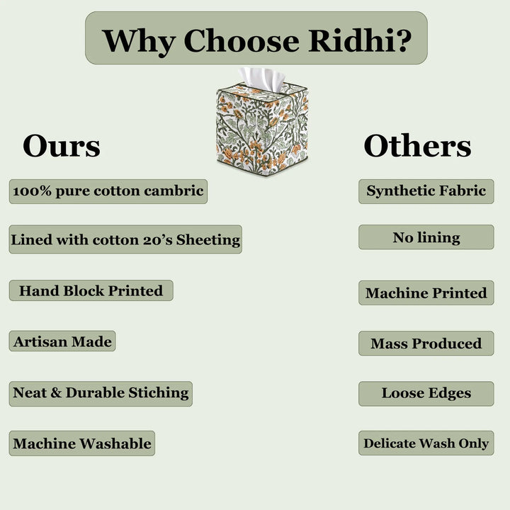 Comparison chart highlighting features of &